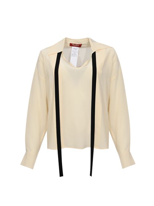 Blusa MSTCOLONO in seta con cravattino MAX MARA STUDIO | 2616111015600048